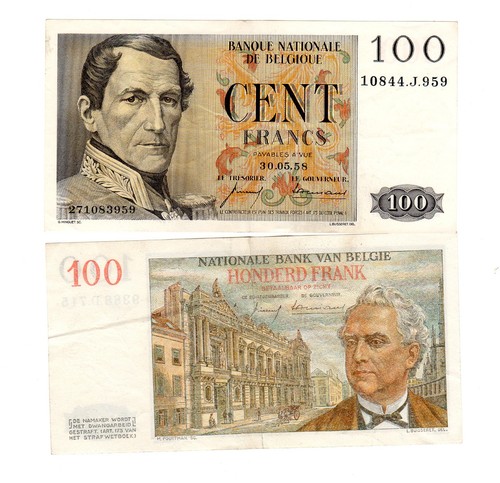 Belgique belgium billet 100 - belgique,