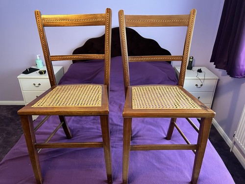 Edwardian woven chairs 2 - woven,