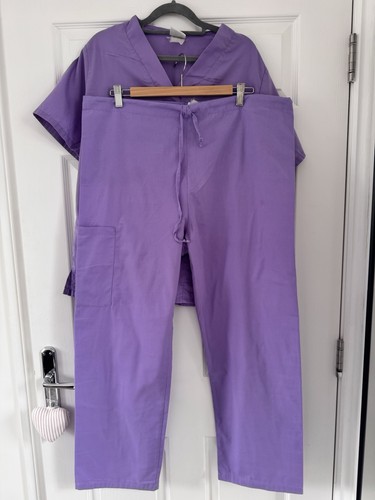 Purple scrub set size - size, medium