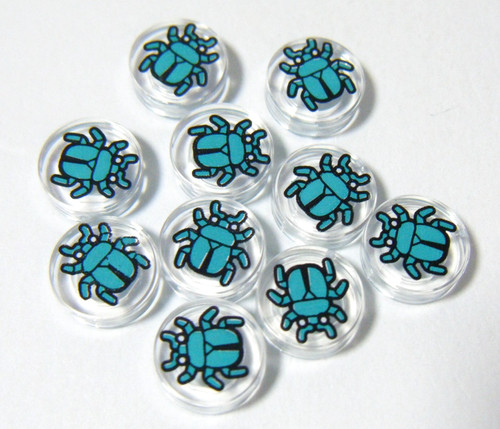 Lego turquoise bug beetle - bug, tile