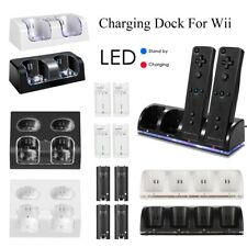 Charger Dock With Rechargeable Battery For Nintendo Wii Remote Controller
