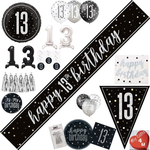 Black 13th happy birthday - black,
