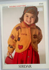 Sirdar  22-30” Tiny Tots DK pattern for jacket, pattern no., 4968