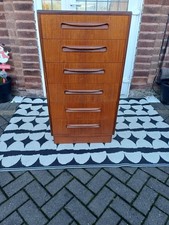 Vintage Mid-Century Teak G-plan Fresco Tall Chest of Drawers Tallboy Can Deliver