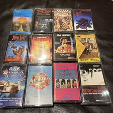 Job Lot 12 X Vintage Cassette Tapes Mixed Lot of Music Rock Pop 60s 70s 80s 90s
