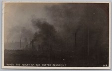 STOKE ON TRENT When the Heart of the Potter Rejoices RP Postcard Unused
