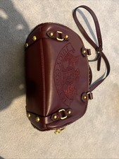 JUICY COUTURE TWIG DOGS BAG Bowling Small Cherry Red Gold Shoulder Crossbody