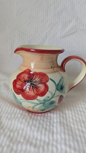 Hand painted jug with - hand,