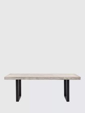 Gallery Direct Taranto 8-Seater Rectangular Acacia Wood Garden Dining Table, Gre