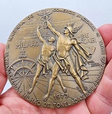 Bronze Medal / Art Nude Woman Man / Portuguese Merchant Navy / 39 of 500