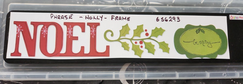 Sizzix die phrase - die, noel