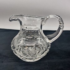 Cut Crystal Milk Jug Round