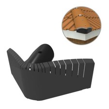 Universal Black Hip End Tile Closer Unit, Dry Roof Fixing to Replace Mortar