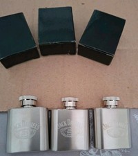 3 x  Mini Empty SS 1oz hip