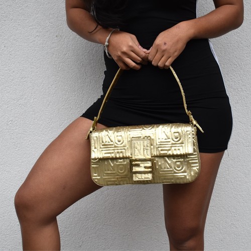 Vintage gold fendi baguette - vintage,