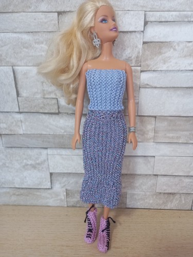 Barbie doll knitted outfit - doll,