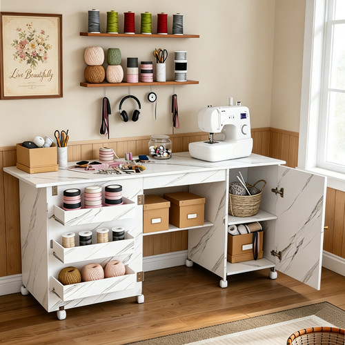 Foldable sewing machine - 57.5"foldable,
