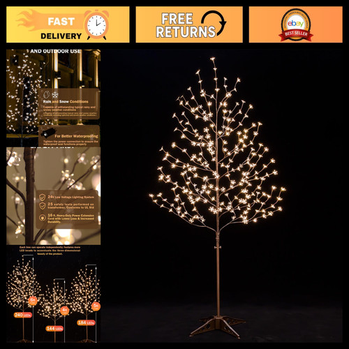 6ft lighted cherry blossom - lighted,