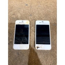 Lot of 2 Apple iPhone 4s A1387 iOS Smartphone White 3.5" IPS LCD 8MP (512MB+8GB)