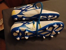 ADIDAS MESSI 15.3 FG/AG MENS FOOTBALL BOOTS, WHITE/BLUE UK 9.5