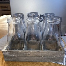 6 Antique Vintage  Milk Glass