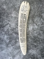 Vintage Faux Scrimshaw Crib Board