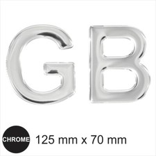 GB Chrome Letters badge emblem