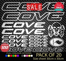 20x COVE Vinyl Decal Stickers