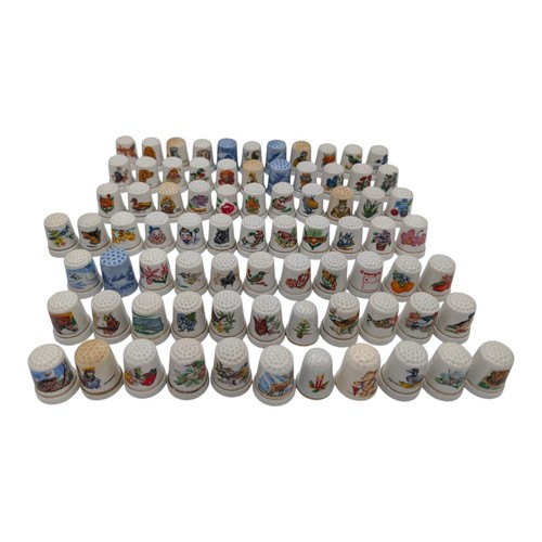 Vintage porcelain thimbles lot - vintage,