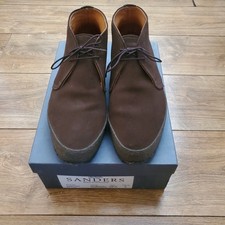 Sanders Hi Top Dark Brown Chukka Superbuck UK Size 9