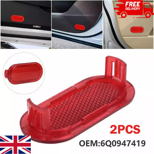 Red door panel warning - 2x,