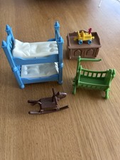 Vintage playmobil bunk bed cot - bunk,