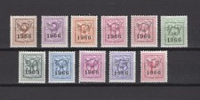 BELGIUM 1966 precancel  set MNH** PRE 769/779