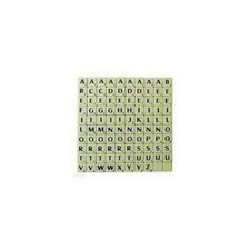 TILES IVORY/BLACK LETTERS FULL