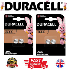 Duracell LR44 Batteries Alkaline AG13 357 A76 RW82 L1154 SR44 Button Coin Cell