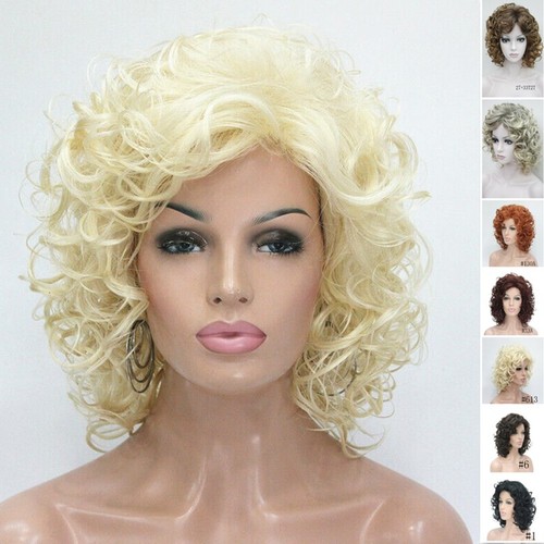 Women wig short wavy curly - women's,