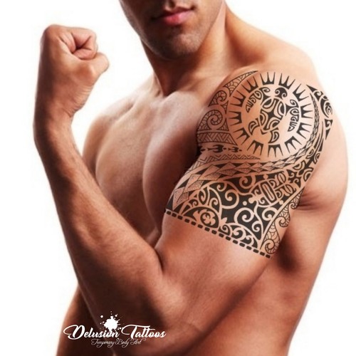 Temporary tattoo tribal maori - temporary,
