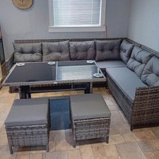 Corner Rattan Garden Furniture