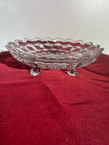 Vintage footed bon dish - footed,