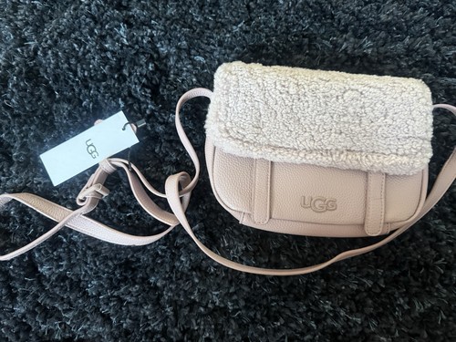 Pink ugg bia - pink, leather