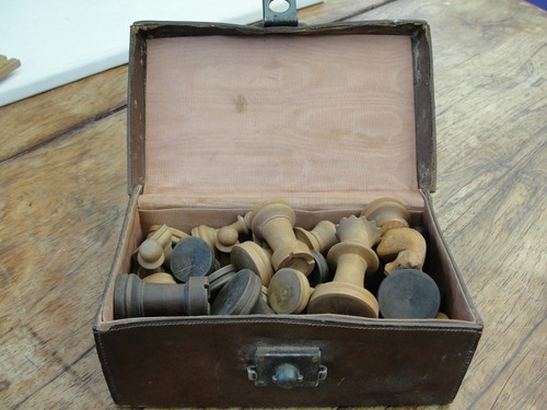 Vintage wooden staunton - wooden, chess