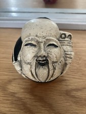 Vintage Oriental Carved  Chinese Figure Decorative Heavy