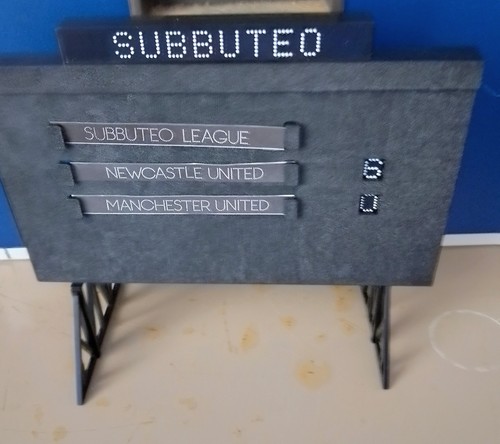 Subbuteo scoreboard - subbuteo,