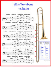 Slide trombone chart 12 - chart,