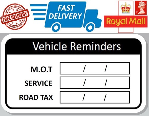 100 vehicle reminder labels - 100, x