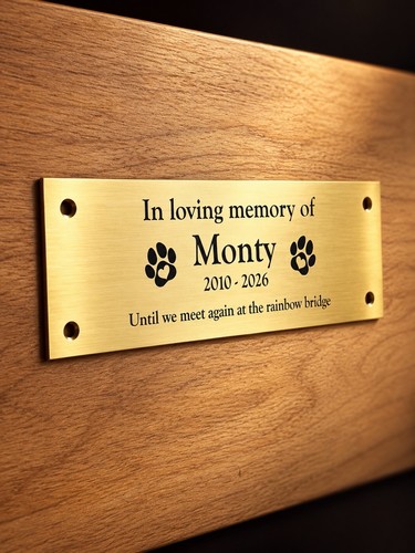 1mm brass engraved memorial - 1mm,