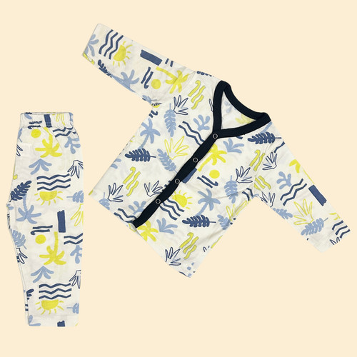 Leaves design baby suit - design,