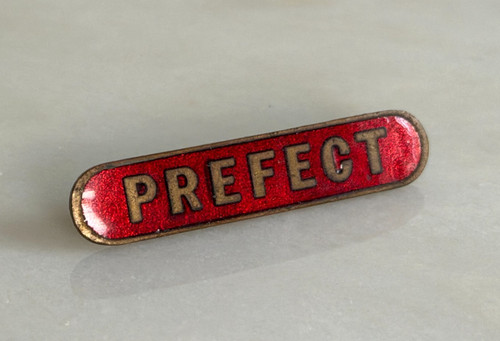 Vintage prefect enamel - vintage, pin