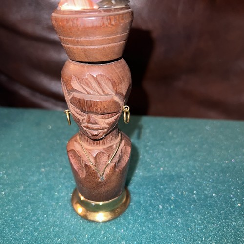 Vtg handcarved brazilian lady - vtg,