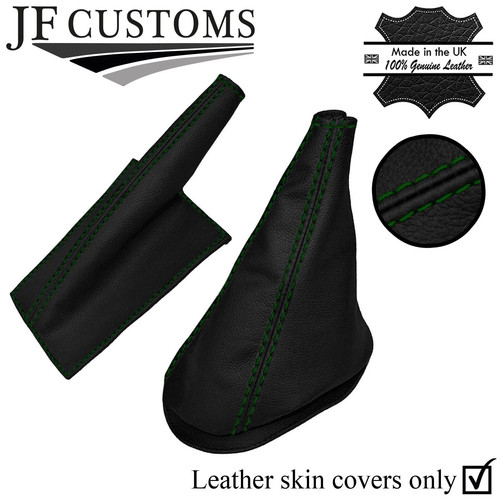 Green stitch leather gear - d,